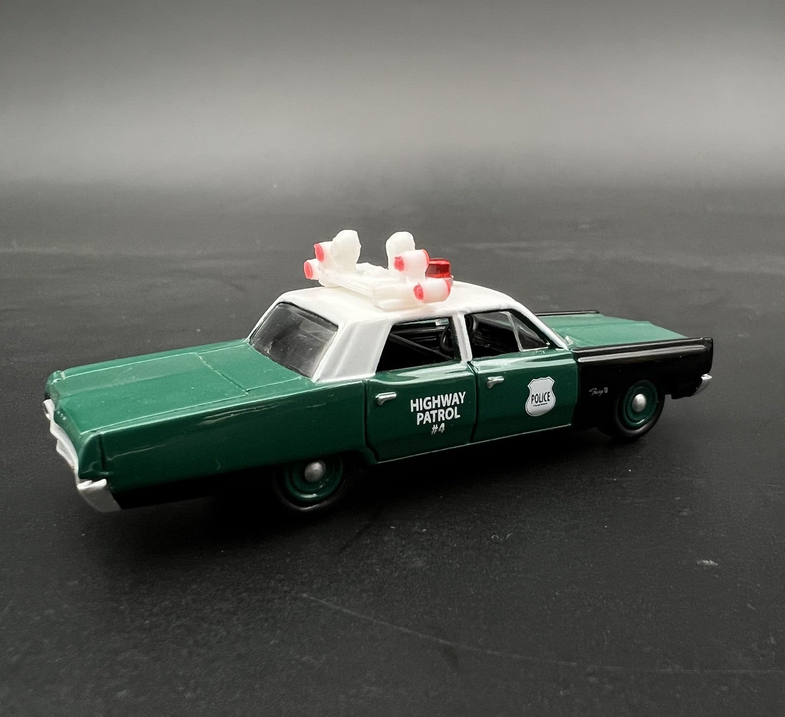1/64 NYPD Highway Patrol (Down) Vintage High Riser Lightbar New York Police16