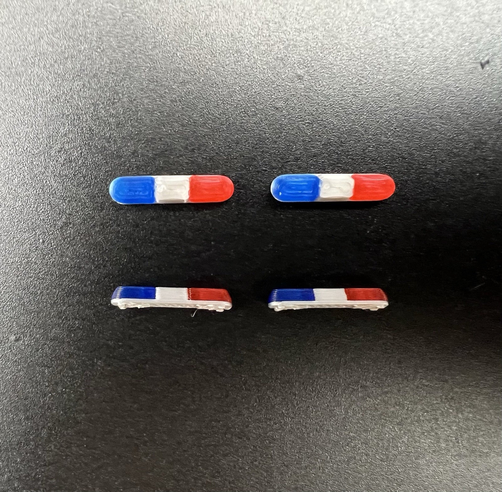 4 Pack 1/87 HO Blue Red 8000 80H 90H Lightbar Police Sheriff Highway Patrol2