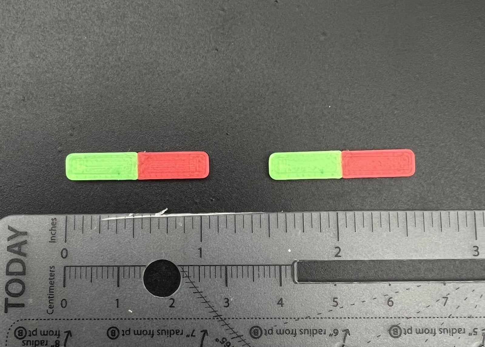 2 Pack 1/64 Whelen Long Green Red Lightbar Code 3 Chicago Fire Engine DCP Truck2