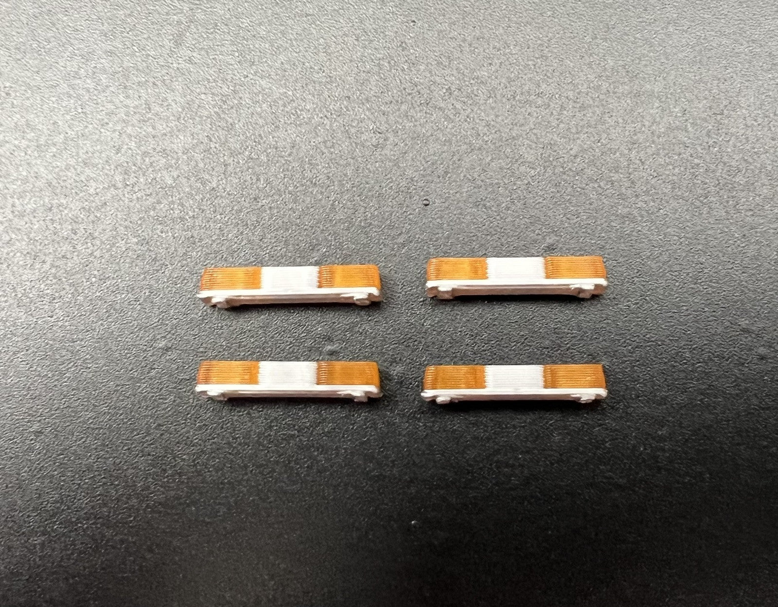 4 Pack 1/87 HO Amber Twinsonic Lightbar Work Truck Tow Security Construction1