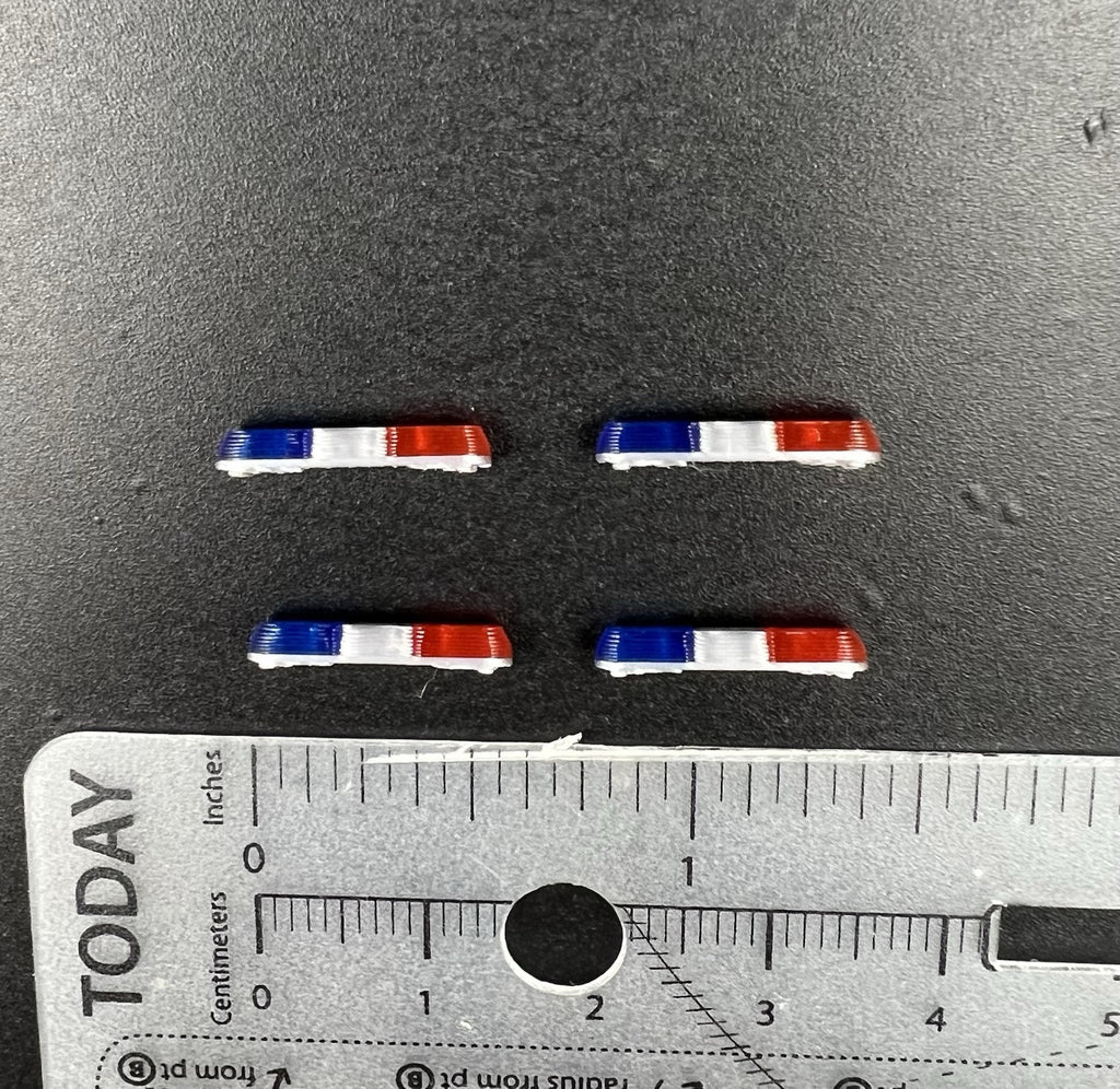 4 Pack 1/87 HO Blue Red 8000 80H 90H Lightbar Police Sheriff Highway Patrol3