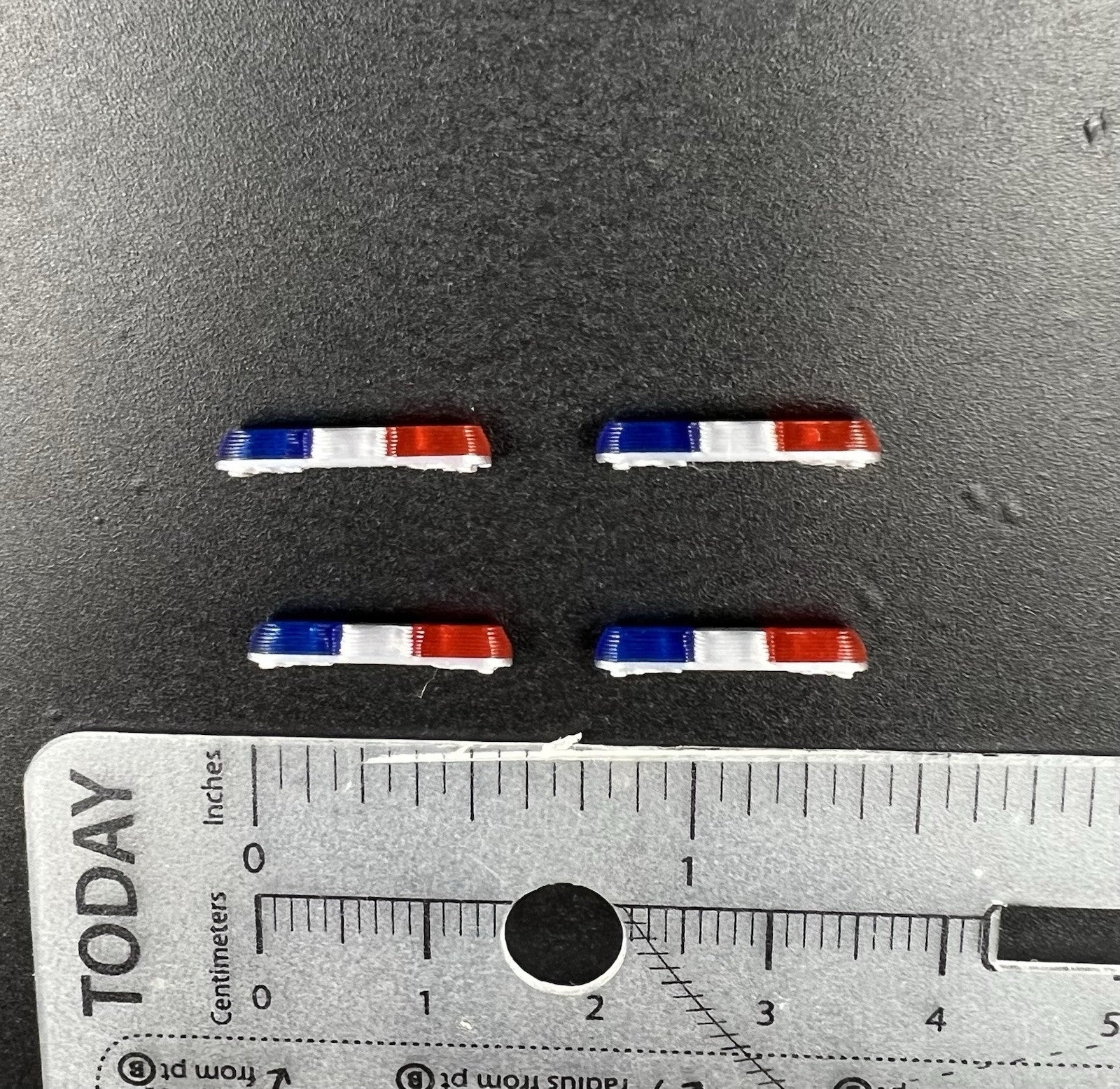 4 Pack 1/87 HO Blue Red 8000 80H 90H Lightbar Police Sheriff Highway Patrol3