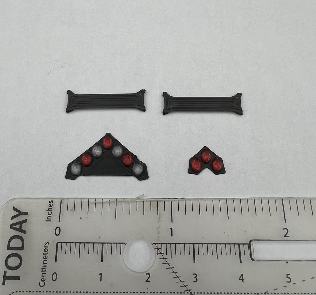 2 Pack 1/64 NYPD Red Federal Signal Vision SLR Lightbar Greenlight Police Car2