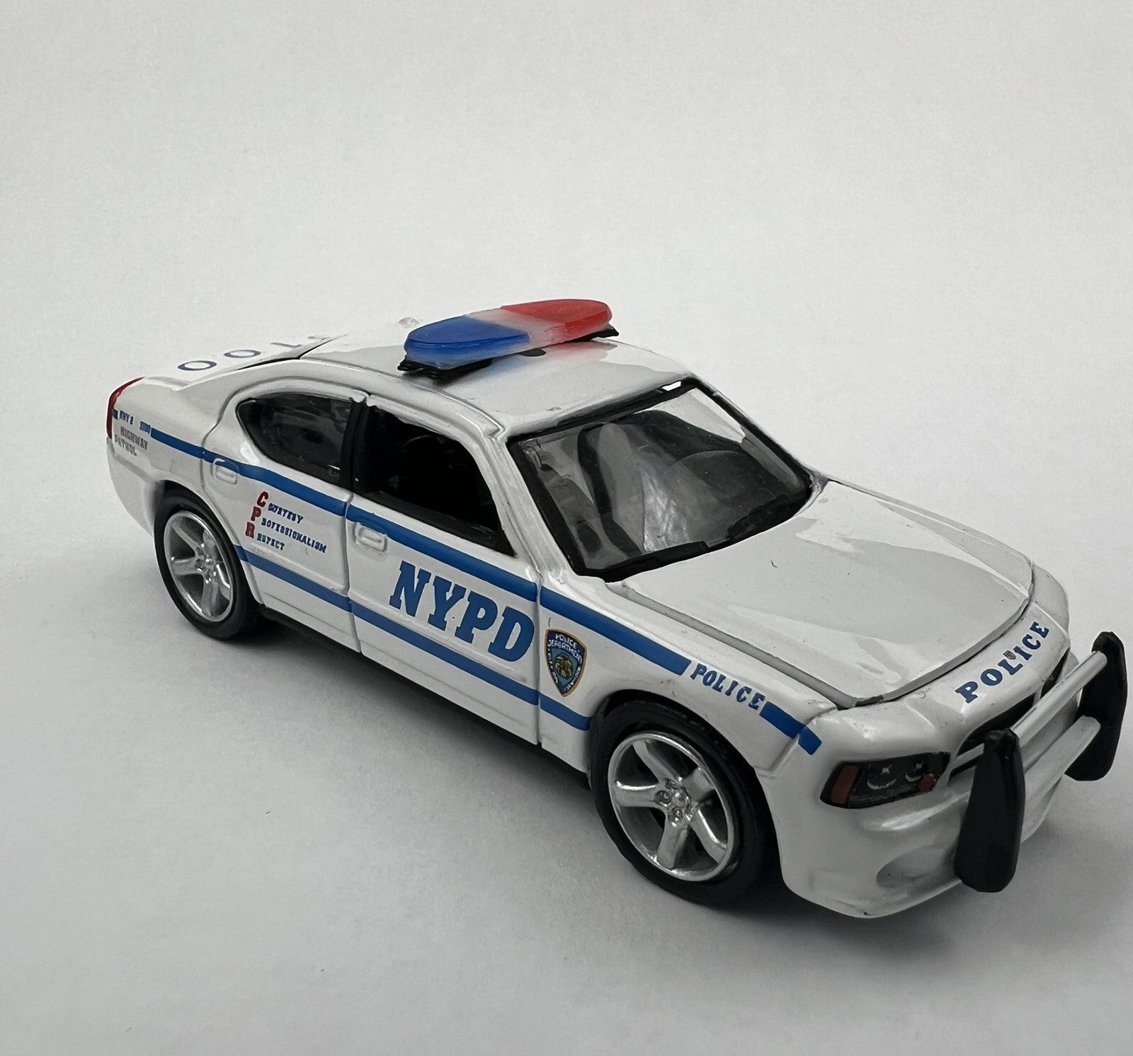 2 Pack 1/64 Blue Red Federal Signal Arjent Lightbar Greenlight Police Car9