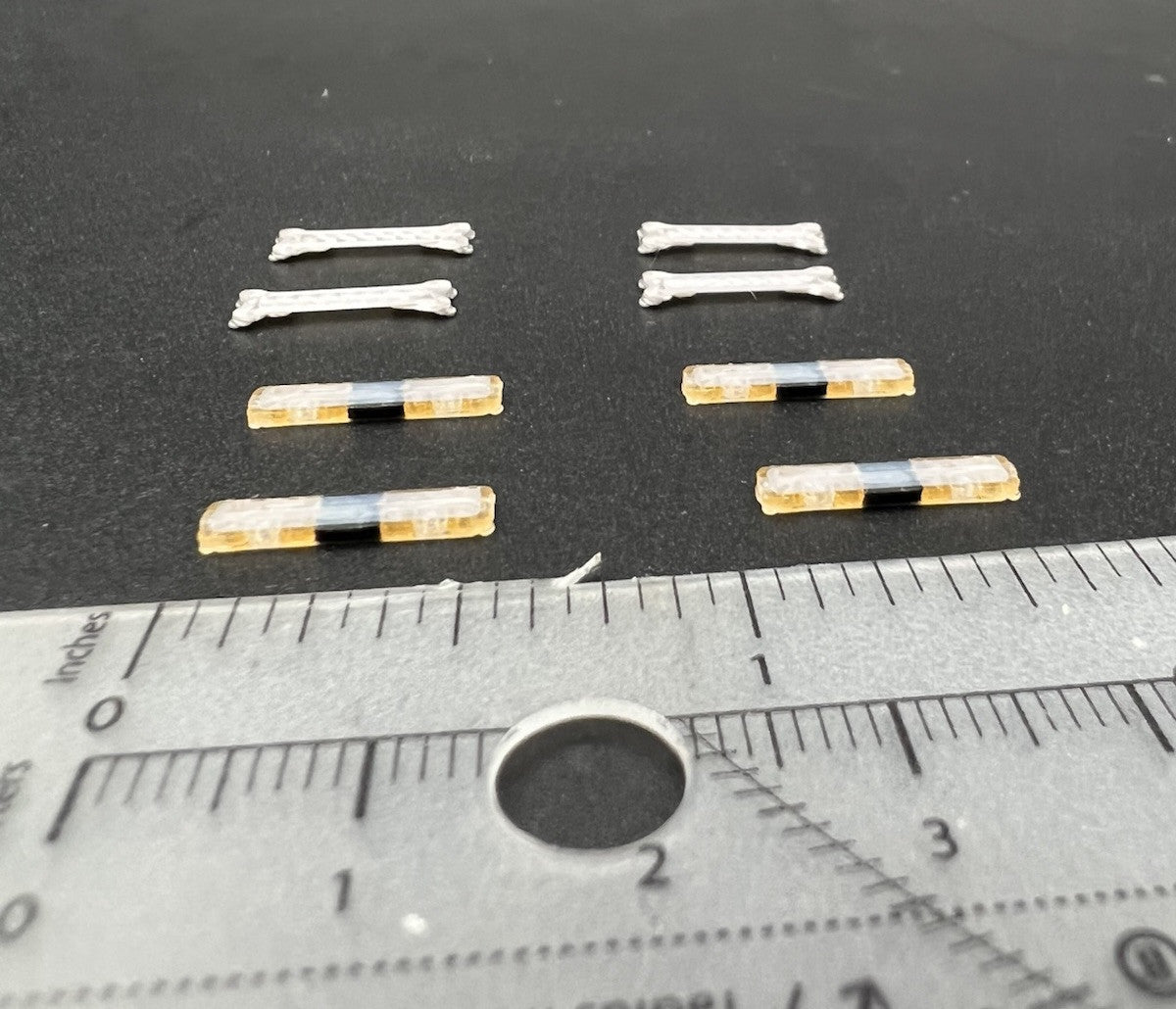 4 Pack 1/87 Whelen Edge Lightbar Amber Security Park Patrol Tow Work Truck SUV2