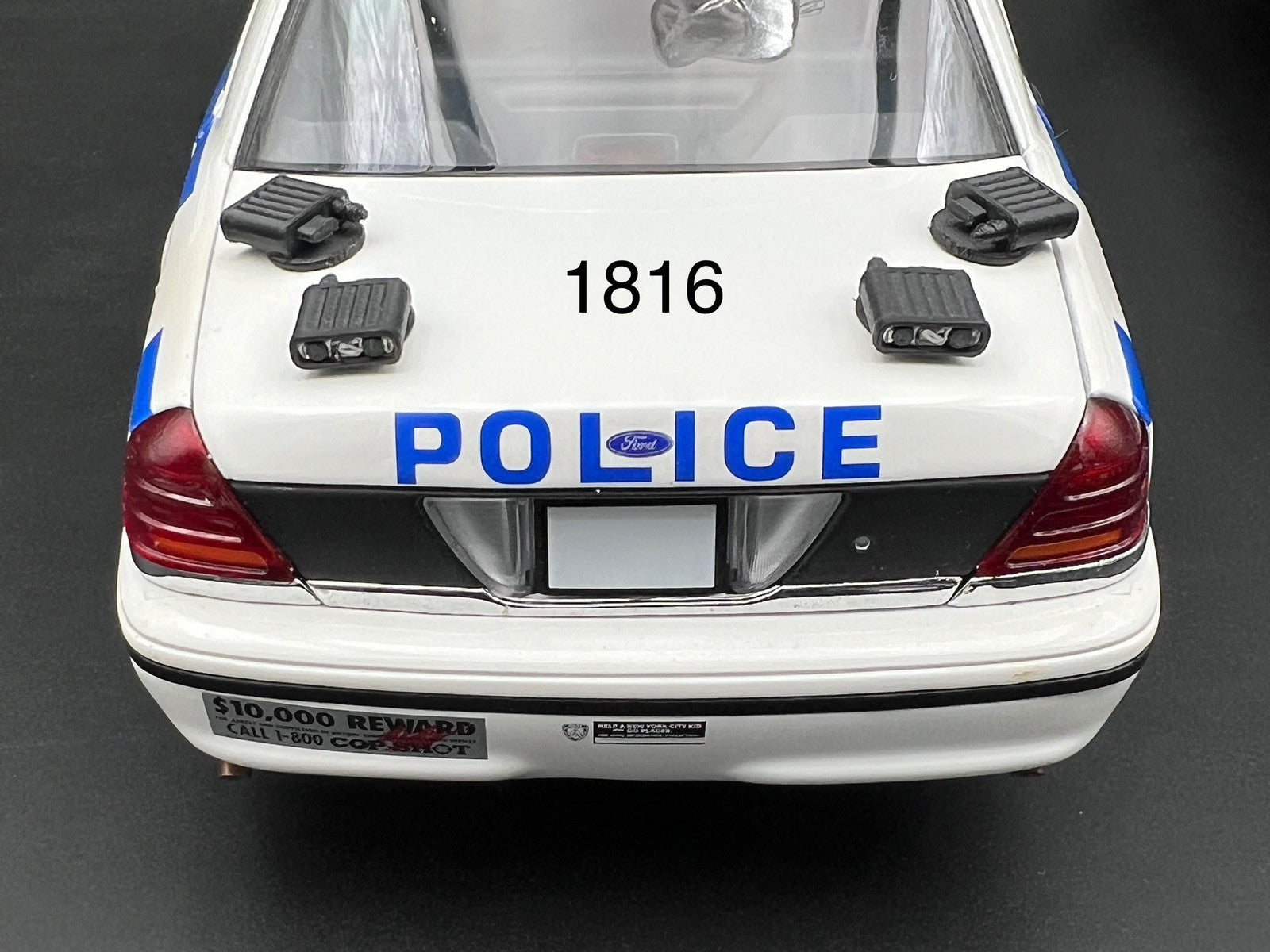 4 Pack 1/18 ALPR License Plate Reader Scanner Police Car SUV Lightbar Sheriff0