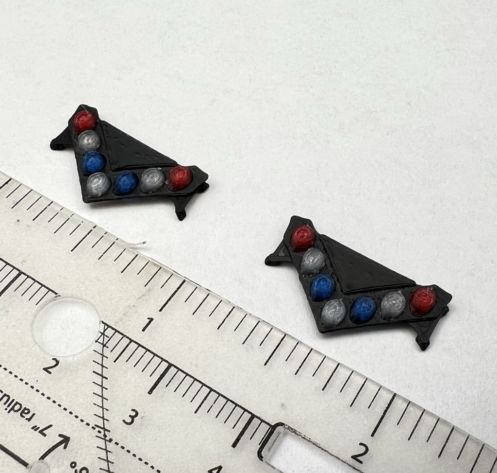 2 Pack 1/64 LVMPD Blue Red Federal Signal Vision SLR Lightbar Police Car7