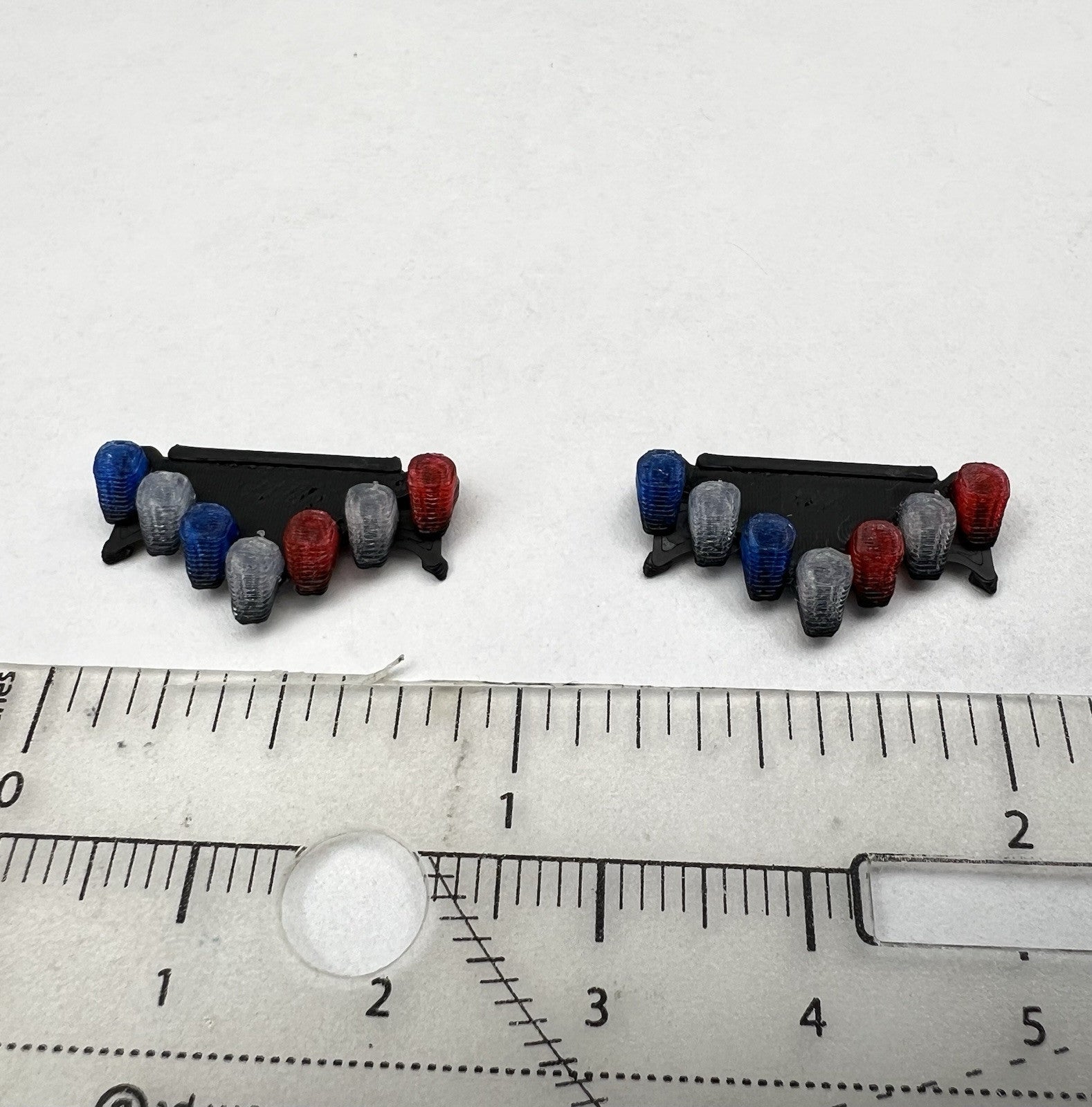 2 Pack 1/64 Blue Red Vector Vision Lightbar Police Sheriff Fire State Patrol1