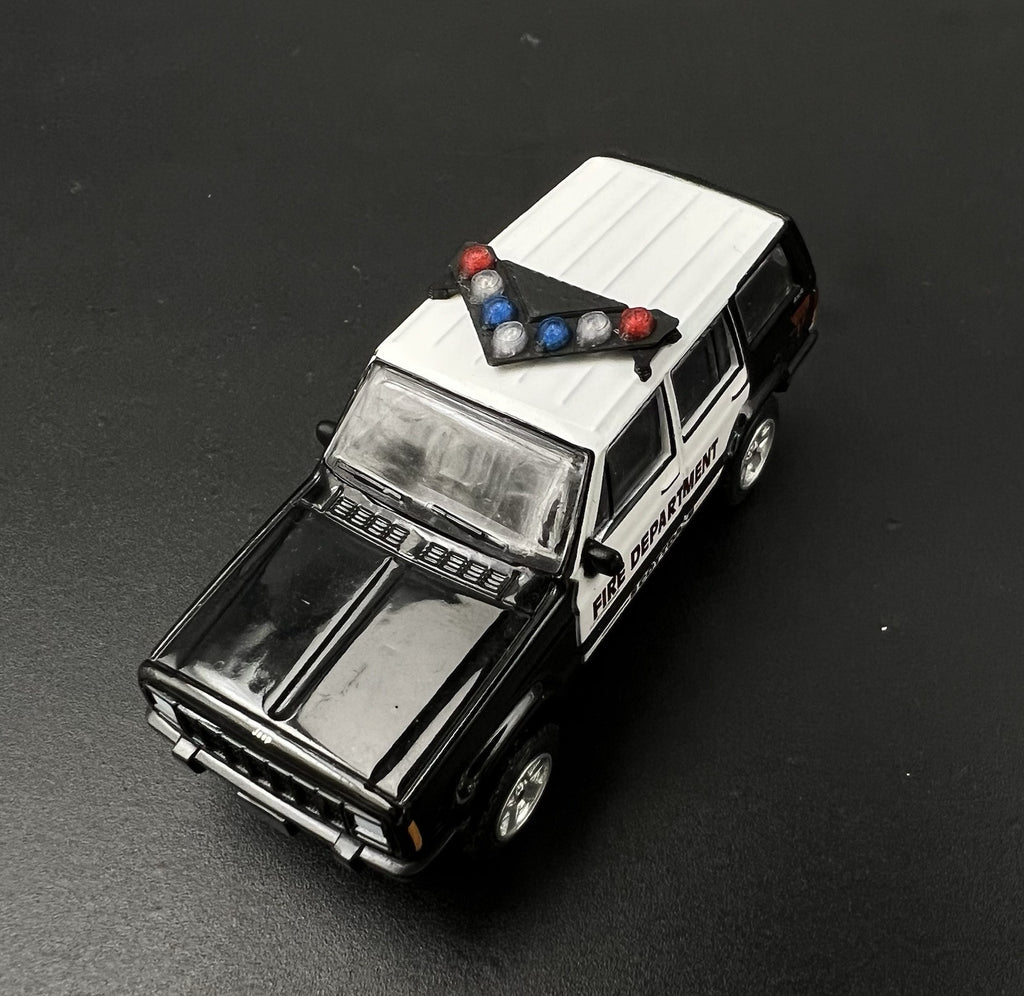 2 Pack 1/64 LVMPD Blue Red Federal Signal Vision SLR Lightbar Police Car1