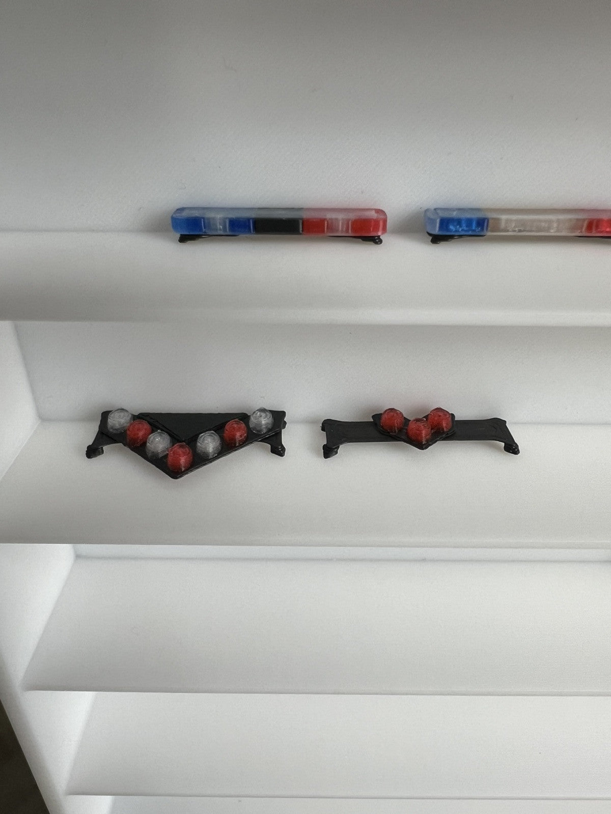 2 Pack 1/64 NYPD Red Federal Signal Vision SLR Lightbar Greenlight Police Car16