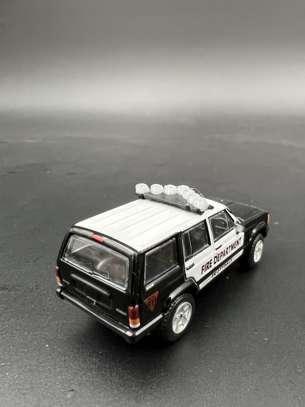 2 Pack 1/64 Federal Signal Old Vector Vision Lightbar For Greenlight Police Cars11